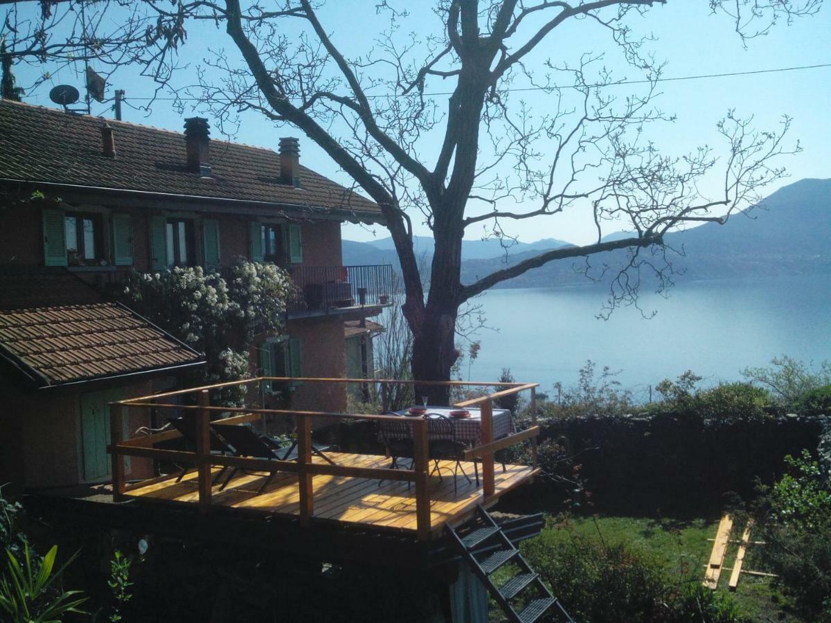 La Vecchia Casa Rosa Lägenhet Cannero Riviera Exteriör bild